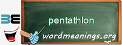 WordMeaning blackboard for pentathlon